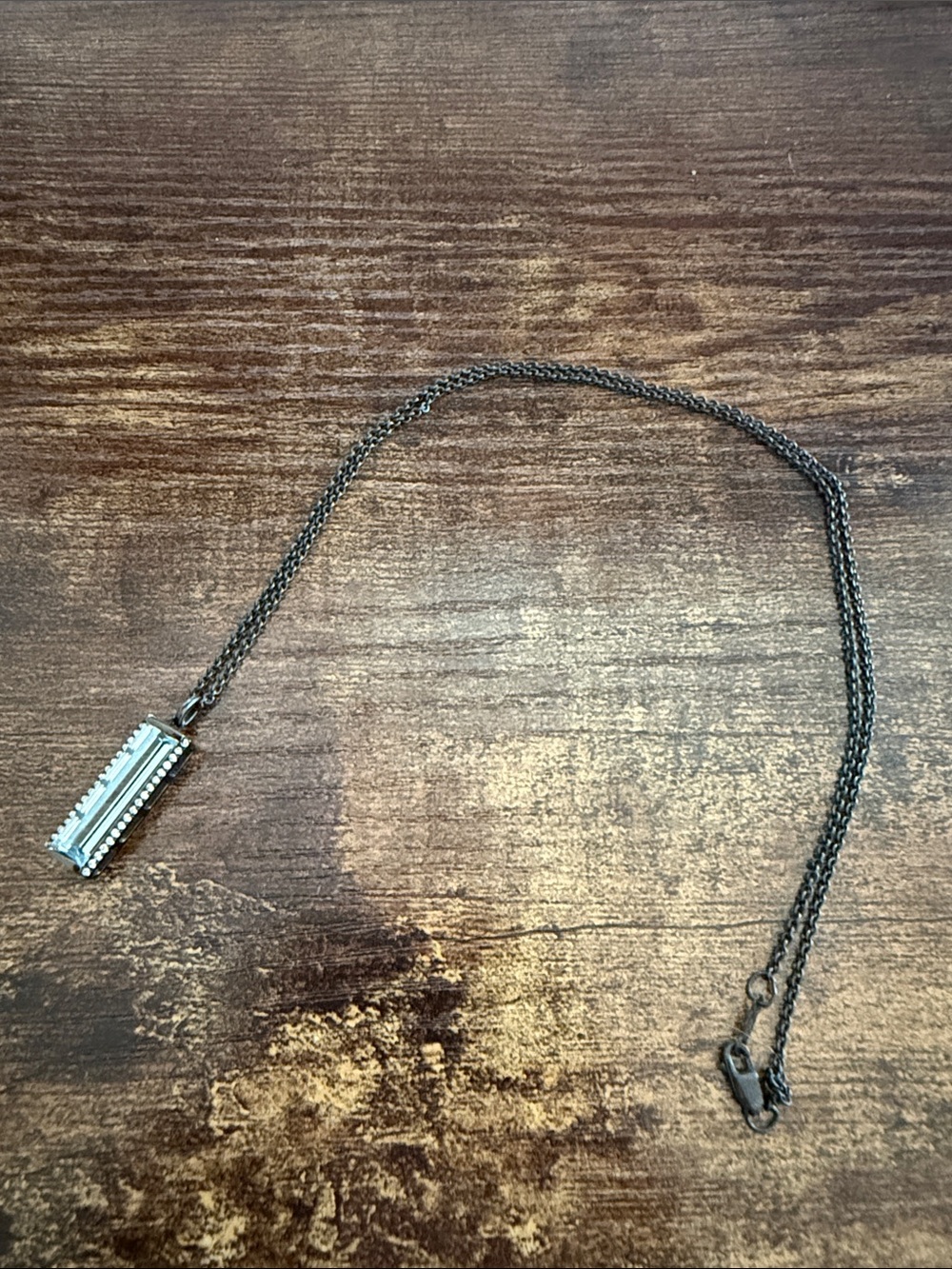 Aquamarine necklace (from Zales)